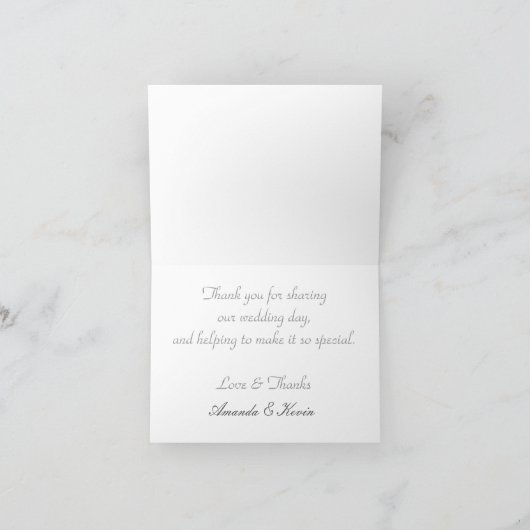 Surreal Fraktal Abstract Design Hochzeit Vielen Da Dankeskarte (Innenseite)