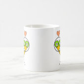 Surreal Fraktal Lovebirds Tasse (Mittel)
