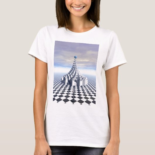 Surreal Fraktal Tower T-Shirt (Vorderseite)