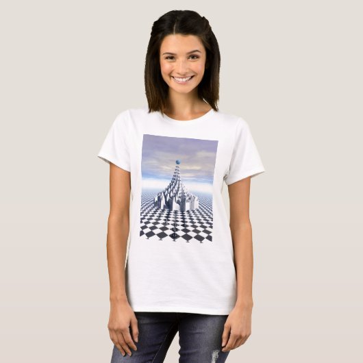Surreal Fraktal Tower T-Shirt (Vorne ganz)
