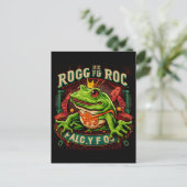 Surreal Frosch-Logo Postkarte (Stehend Vorderseite)
