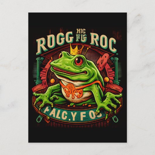 Surreal Frosch-Logo Postkarte (Vorderseite)