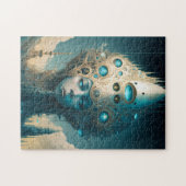 Surreal Futuristische Alien Woman Lanscape Puzzle (Horizontal)