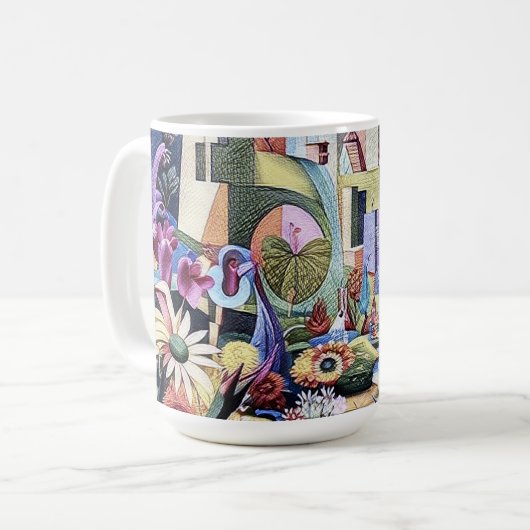 Surreal Garden - Blumenbild 1 Kaffeetasse (Vorderseite Links)