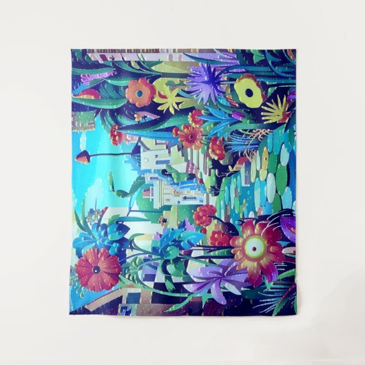 Surreal Garden - Blumenbild 2 Wandteppich (Vorderseite)