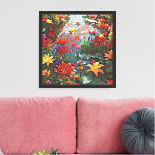 Surreal Garden - Blumenbild 3 Leinwanddruck