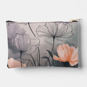 Surreal Garden Whispers: Dreamy Floral Art Zubehörtasche
