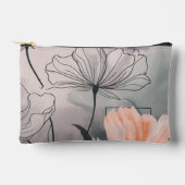 Surreal Garden Whispers: Dreamy Floral Art Zubehörtasche (Vorderseite)