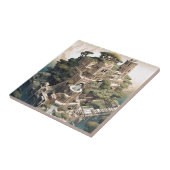 Surreal Geometric City Landscape Fantasy Art Fliese (Seite)