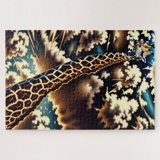 Surreal Giraffe – Artistic Animal Design Puzzle (Horizontal)