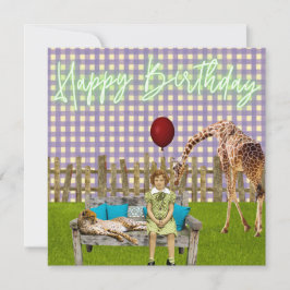 Surreal Girl and Zoanimals Funky Birthday