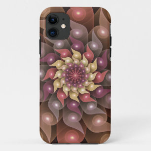 Surreal glänzende Blume moderne abstrakte Fraktalk Case-Mate iPhone Hülle