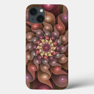 Surreal glänzende Blumen moderne abstrakte Fraktal Case-Mate iPhone Hülle