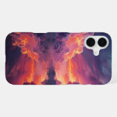 Surreal Glowing Sunset Clouds Reflected In Water iPhone Hülle (Rückseite (Horizontal))