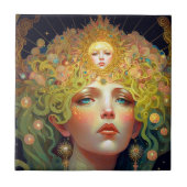 Surreal Goddess Fantasy Art Fliese (Vorderseite)