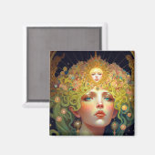 Surreal Goddess Fantasy Art Magnet (Vorderseite/Rückseite)