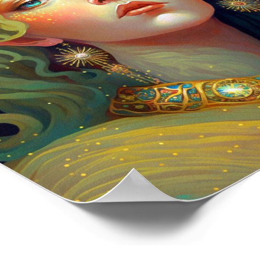 Surreal Goddess Fantasy Art Poster (Ecke)