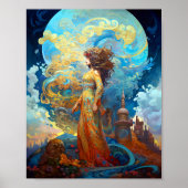 Surreal Goddess Queen Fantasy Art Poster (Vorne)