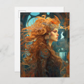 Surreal Goddess Queen Fantasy Postkarte (Vorne/Hinten)