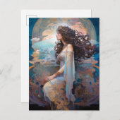 Surreal Goddess Queen Fantasy Postkarte (Vorne/Hinten)