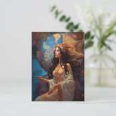 Surreal Goddess Queen Fantasy Postkarte (Stehend Vorderseite)