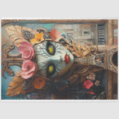 Surreal Gothic Eiffel Tower Gargoyle Decoupage Seidenpapier (Vorderseite)
