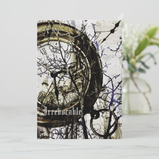 Surreal-Halloween-Party Einladung (Stehend Vorderseite)