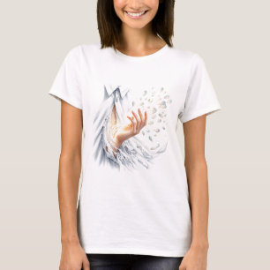 Surreal Hand: Eine Geste der Fantasie und des Myst T-Shirt
