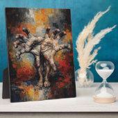 Surreal Hands Emerging from Feet Expressive Fotoplatte (Seite)