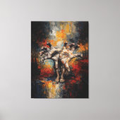 Surreal Hands Emerging from Feet Expressive Leinwanddruck (Vorderseite)