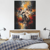 Surreal Hands Emerging from Feet Expressive Leinwanddruck (Insitu (Schlafzimmer))