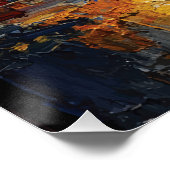 Surreal Hands Emerging from Feet Expressive Poster (Ecke)