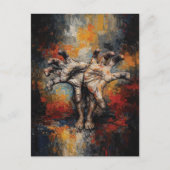 Surreal Hands Emerging from Feet Expressive Postkarte (Vorderseite)