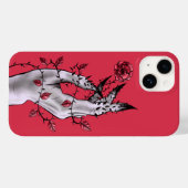 Surreal Horror Hand mit Rose gotisch Case-Mate iPhone Hülle (Rückseite (Horizontal))