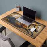 Surreal Horse Wall Mural - Equestrian Theme Schreibtischunterlage<br><div class="desc">Transform your workspace with this captivating desk mat featuring a majestic horse leaping from a weathered wall mural. Perfect for horse lovers,  this extended mouse pad serves as both a functional tool and a striking piece of desk decor. Equestrian Themed Desk Mat - Surreal Horse Wall Mural.</div>