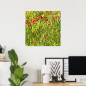 Surreal Hypnotic Poppies Poster (Heimbüro)