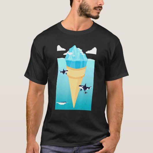 Surreal Ice Creme Iceberg Ice T-Shirt (Vorderseite)