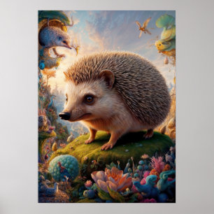 Surreal Igel Safari Poster