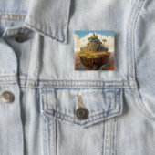 Surreal Island Landschaft Fantasy Art Button (Beispiel)
