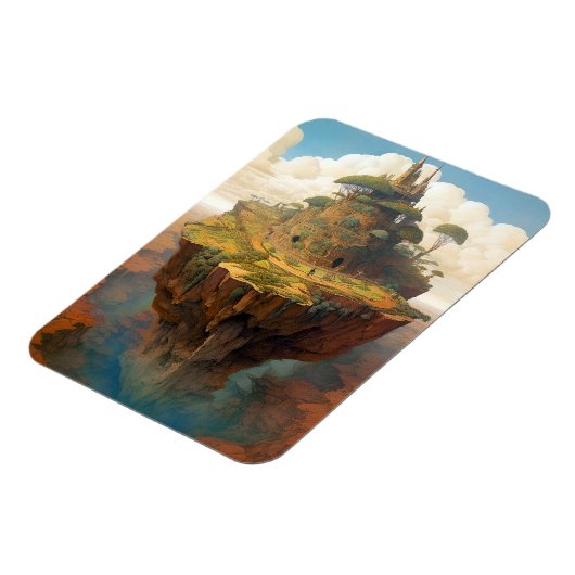Surreal Island Landschaft Fantasy Art Magnet (Linke Seite)