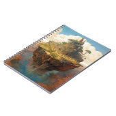 Surreal Island Landschaft Fantasy Art Notizblock (Linke Seite)