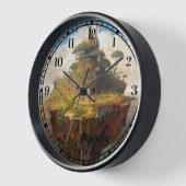 Surreal Island Landschaft Fantasy Art Uhr (Winkel)