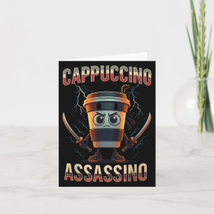 Surreal Italienisch Brainrot Cappuccino Inn Funny  Karte