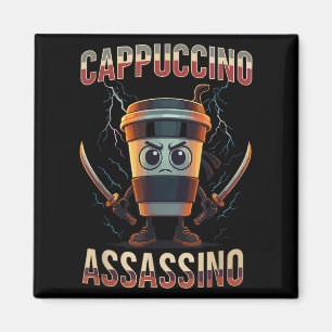 Surreal Italienisch Brainrot Cappuccino Inn Funny  Magnet