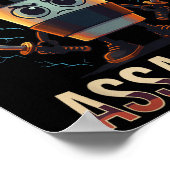 Surreal Italienisch Brainrot Cappuccino Inn Funny Poster (Ecke)