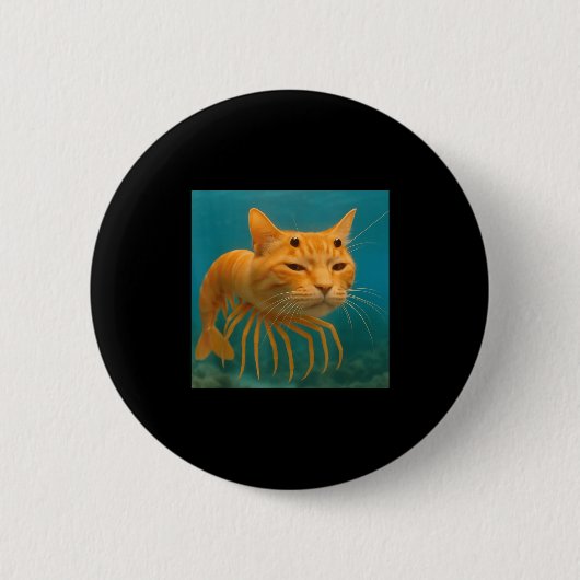 Surreal Italienisch Brainrot Meme Trippi Troppi Fu Button (Vorderseite)