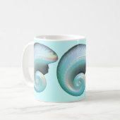 Surreal Jade-Regenbogen-Muschel Kaffeetasse (Vorderseite Links)