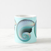 Surreal Jade-Regenbogen-Muschel Kaffeetasse (Mittel)