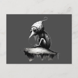Surreal Kreatur Postkarte