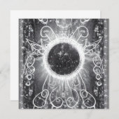 Surreal lackiertes kosmisches Fenster Einladung (Vorne/Hinten)